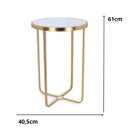 Ver imagem 4 de Mesa em Metal Dourado 18945 61x40,5cm Mart