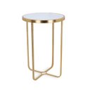 Ver imagem 1 de Mesa em Metal Dourado 18945 61x40,5cm Mart