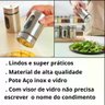 Cj 6 Porta Condimentos e Temperos em Aço e Vidro 100ml Mek - 7