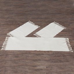 Jogo de Passadeira Veneza 3 Peças em Tear 100% Algodão - Liso Cru - 1