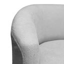Ver imagem 7 de Kit 02 Poltrona Decorativa Orgânica Espanha para Sala Bouclê:cinza Claro