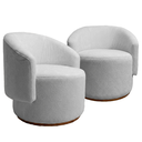 Ver imagem 2 de Kit 02 Poltrona Decorativa Orgânica Espanha para Sala Bouclê:cinza Claro