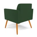 Ver imagem 5 de Kit 2 Poltronas Pés Palito Castanho Marisa Veludo Verde D03 - D'Rossi