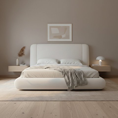 Cama Casal 138x188 Cloud - Boucle/Off White