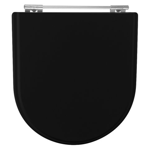Assento Sanitário Poliester Calypso Preto para Vaso Incepa