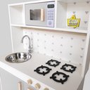 Ver imagem 4 de Cozinha Infantil com Pia Fogão e Microondas Eita Casa Perfeita Cinza