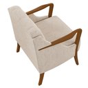 Ver imagem 6 de Kit 2 Poltronas Decorativas para Sala de Estar Capitonê Lapa M22 Linho Cru Liso - Mpozenato