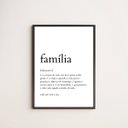 Ver imagem 1 de Quadro Decorativo Definição de Família 24x18cm - com vidro:Madeira preta