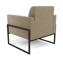 Ver imagem 7 de Poltrona Base Industrial Alta Preto Marisa Suede D03 - D\'rossi Cor Marrom Rato