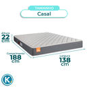 Ver imagem 5 de Kit Cama Box Bau + Cabeceira + Colchão Casal D23 - Pro - Inducol