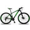 Bicicleta 21 Marchas Ksw Xlt Aro 29 Freio a Disco 21" Preto/Verde - 177 - 1