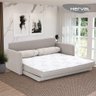 Sofá-Cama Queen 3 Lugares Herval Aurora, Linho Bege - 2