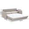 Sofá-Cama Queen 3 Lugares Herval Aurora, Linho Bege - 8