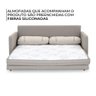 Sofá-Cama Queen 3 Lugares Herval Aurora, Linho Bege - 6