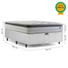 Cama Box Baú Herval Casal Adapt, 80x138x188 cm, Molas Ensacadas - 8