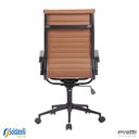 Ver imagem 4 de Cadeira Office Sevilha Base Preta Alta Pu Marrom Escuro ou Preto- Rivatti