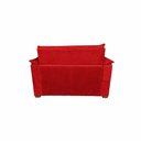 Ver imagem 6 de Sofá Alice 2 Lugares 140cm Vermelho Suede Compacto Império Decor