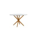 Ver imagem 1 de Mesa de Jantar Redonda com Vidro - Veneza-1,20m - Mg Movelaria
