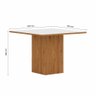 Mesa de Jantar com Vidro 4 Cadeiras Aveiro Cinamomo/off White/bege - Móveis Arapongas - 2