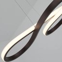 Ver imagem 5 de Lustre Led Pendente Infinito Luxo Moderno Bivolt 45w Preto Brinovar