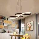 Ver imagem 3 de Lustre Led Pendente Infinito Luxo Moderno Bivolt 45w Preto Brinovar