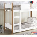 Ver imagem 3 de Beliche Infantil Encanto Moderna Quarto da Criança Conforto Grade Proteção com 2 Colchões Cor Branco
