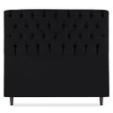Ver imagem 5 de Cabeceira Estofada Recamier Baú para Cama Box 160cm Queen:Preto