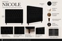 Ver imagem 2 de Cabeceira Estofada Recamier Baú para Cama Box 160cm Queen:Preto