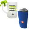 Kit Caixa De Som CS-M33BT Azul + Caneca Campainha Caipirinha - 1