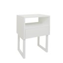 Ver imagem 6 de Mesa de Cabeceira Lateral Nicho com Gaveteiro Square Branco Laca