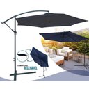 Ver imagem 2 de Ombrelone Guarda Sol Suspenso 3m Reclinavel Giratorio 360 com Base de Apoio