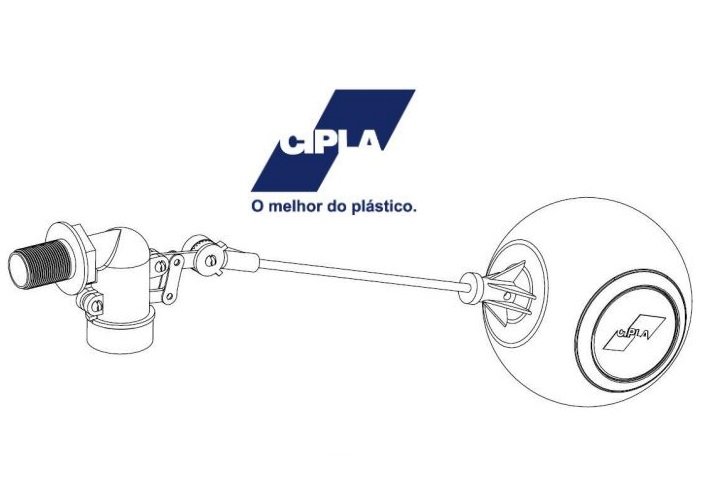 Torneira Boia Para Caixa Dagua Alta Vazao 1/2" Cipla - 2