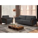 Ver imagem 2 de Sofá 3 Lugares 222cm Perry Linho Cinza - Sallar Home