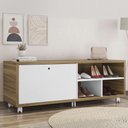 Ver imagem 4 de Sapateira Recamier Porta Basculante com Rodízios Estilo