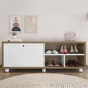 Ver imagem 3 de Sapateira Recamier Porta Basculante com Rodízios Estilo