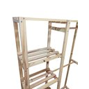 Ver imagem 5 de Armário Arara Closet Multifuncional P Quartos Lojas C Dois Cabideiros e Cinco Prateleiras em