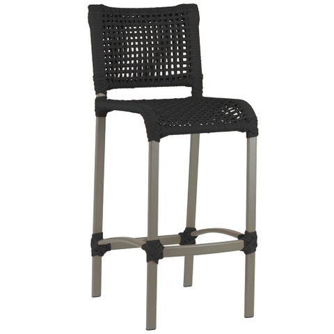 Banqueta Haiti em Corda Náutica Alumínio Balcão Edícula Trama Original