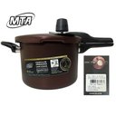 Ver imagem 2 de Mta 9195 Panela de Pressão Antiaderente com Visor Chocolate 4,5l