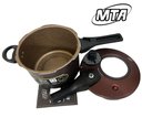 Ver mais imagens de Mta 9195 Panela de Pressão Antiaderente com Visor Chocolate 4,5l