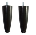Ver imagem 4 de Kit 12 Pés para Cama Box ou Baú Juvene Preto 12cm com Regulagem