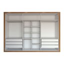 Ver imagem 5 de Guarda-roupa Casal Aura 6 Portas 6 Gavetas com Espelho Cinamomo - Panorama Móveis