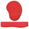 Kit Ergonômico Mouse Pad + Apoio de Pulso Teclado Vermelho - Reflex - 1