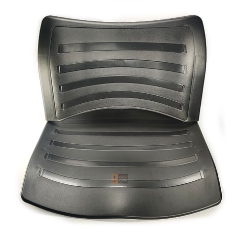 Kit Assento/encosto em Plastico Preto Masticmol Iso Polipro