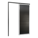 Ver imagem 1 de Porta de Correr Suspensa Lambril Esq L.25 Mix Preta 210x90 Brimak