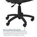 Ver imagem 4 de Kit 2 Cadeiras de Escritório Base Giratória Elo Preto