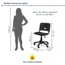 Ver imagem 3 de Kit 2 Cadeiras de Escritório Base Giratória Elo Preto
