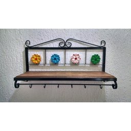 Prateleira Ferro Flores - 1