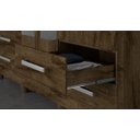 Ver imagem 5 de Guarda Roupa Casal com Espelho 6 Portas 4 Gavetas - Nice-Braúna - Made Marcs