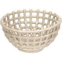 Ver imagem 1 de Centro Mesa Decorativa Fruteira Home&co Cerâmica 12x22x22cm Marfim