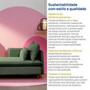 Ver mais imagens de Sofá Modular Chaise Braço Lateral com Pé Madeira Sôma CabeCasa MadeiraOriginals